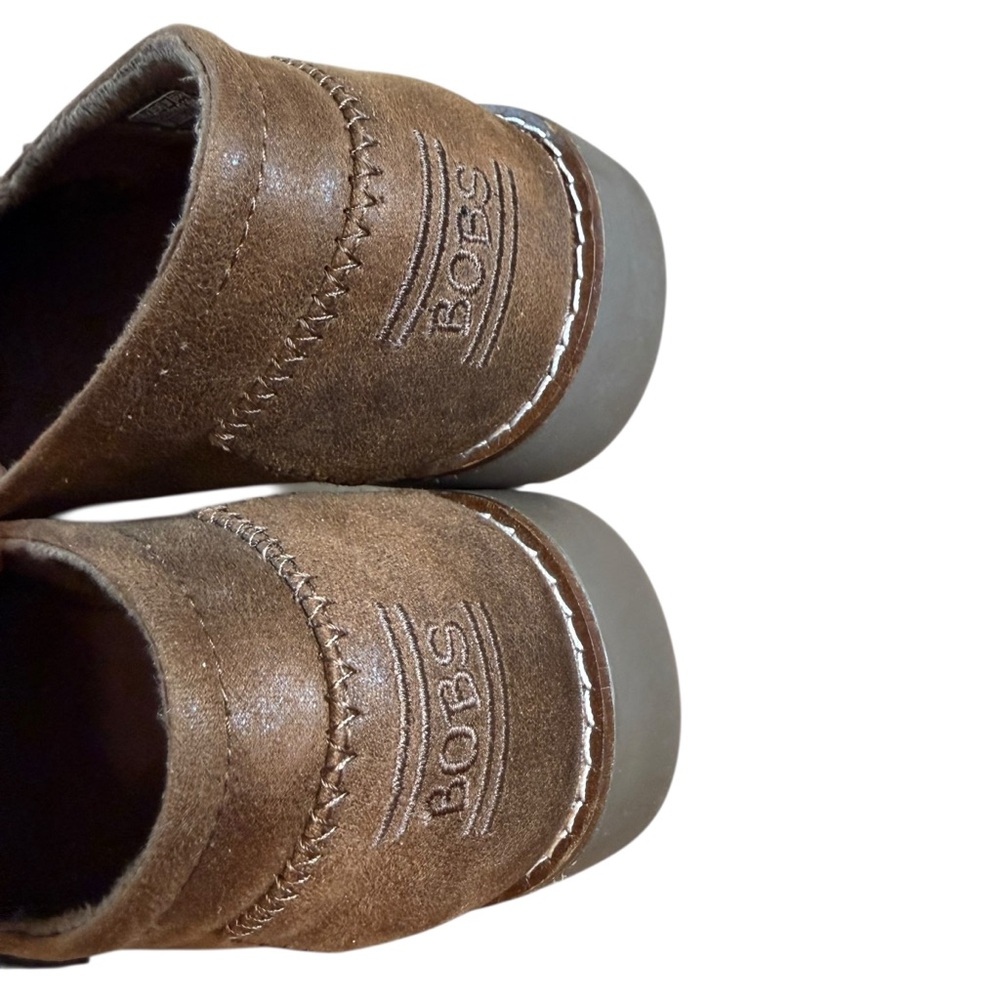 BOBS Skechers Brown Flat Slip-Ons Memory Foam Women’s Comfort Shoes, US Size 9.5 - Picture 8 of 13